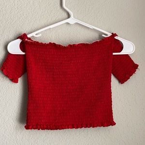 Red Tube Top w/ Sleeves